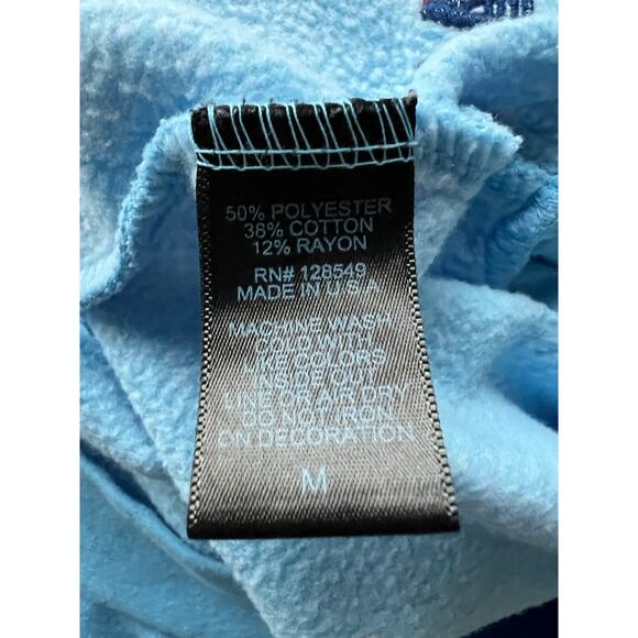 Aviator Nation Glitter Heart Relaxed Crew Sky Blue Medium - Picture 6 of 6